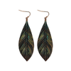 Blazin Roxx Womens Feather Patina Earrings - 30836