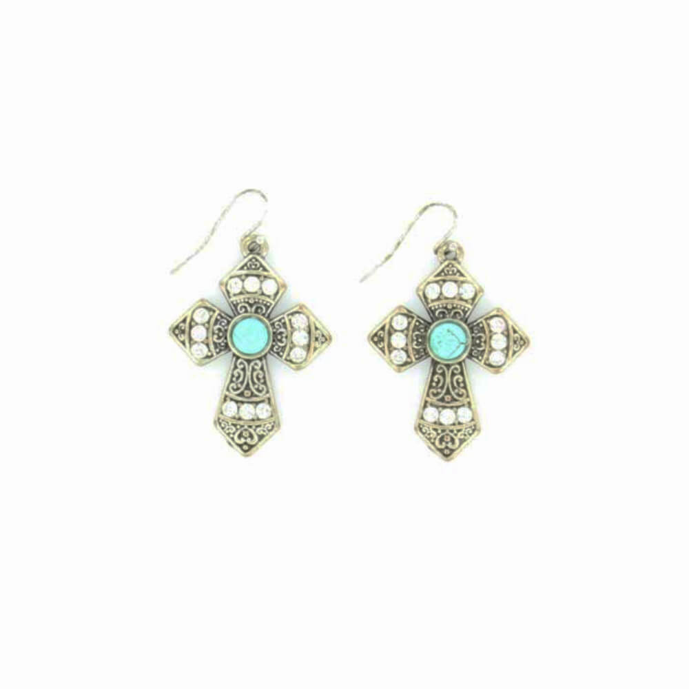 Blazin Roxx Womens M&F Western Earrings Silver - 29553