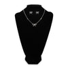 Blazin Roxx Womens Western Necklace and Earring Set Silver - 301003436