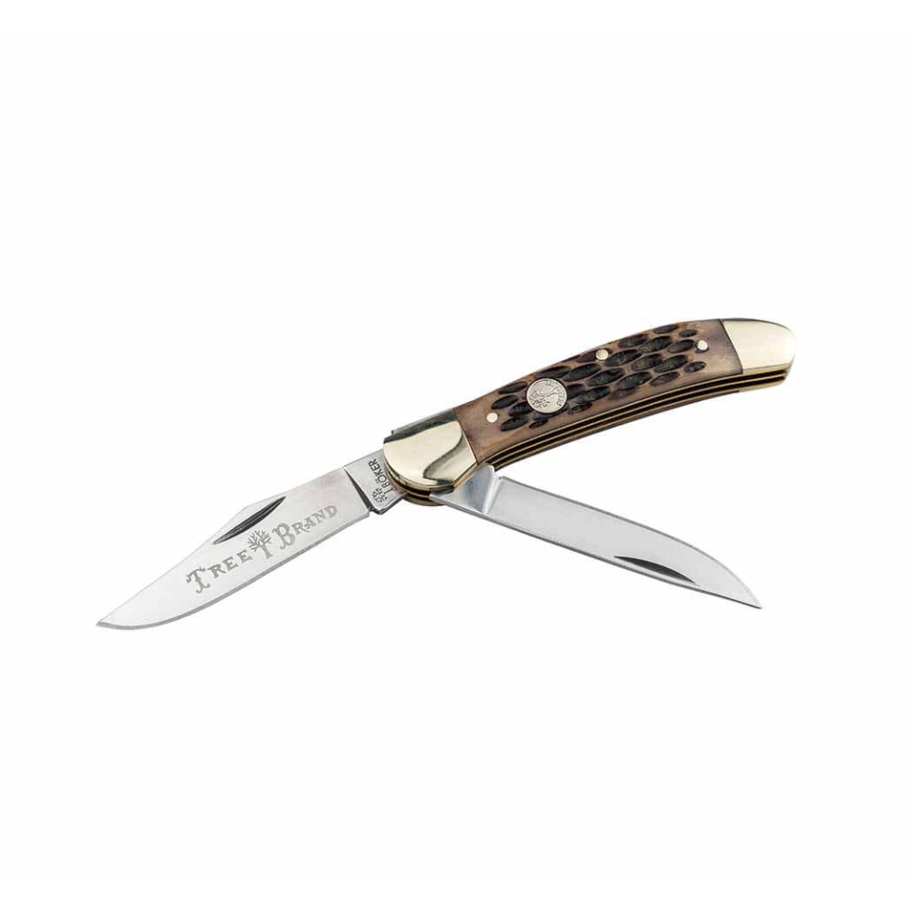 Boker Traditional Series 2.0 Copperhead Jigged Brown Bone Knife - 110861