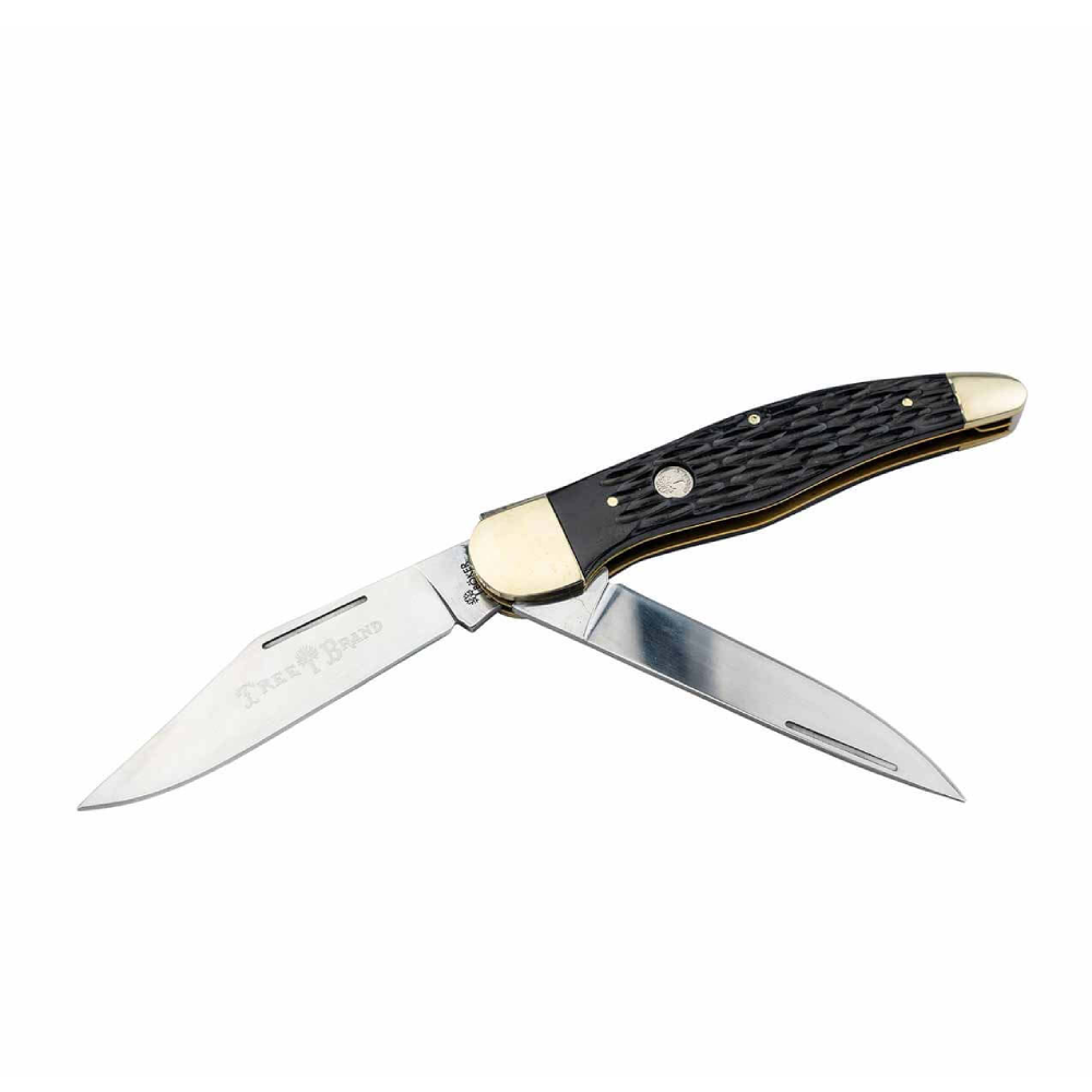 Boker Traditional Series 2.0 Folding Hunter Jigged Black Bone Knife - 110837
