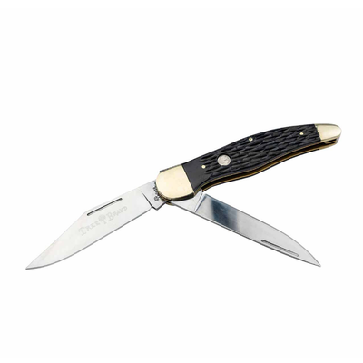 Boker Traditional Series 2.0 Folding Hunter Jigged Black Bone Knife - 110837