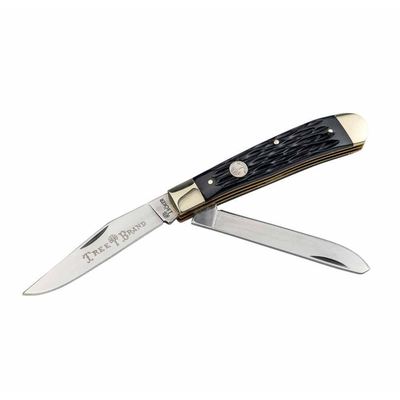 Boker Traditional Series 2.0 Trapper Jigged Black Bone Knife - 110824