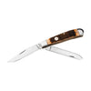 Boker Treebrand Trapper Amber Jigged Bone Knife Brown - 110890