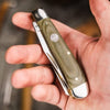 Boker Treebrand Trapper Canvas Micarta Knife Green - 110888