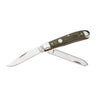 Boker Treebrand Trapper Canvas Micarta Knife Green - 110888