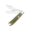 Boker Treebrand Trapper Canvas Micarta Knife Green - 110888