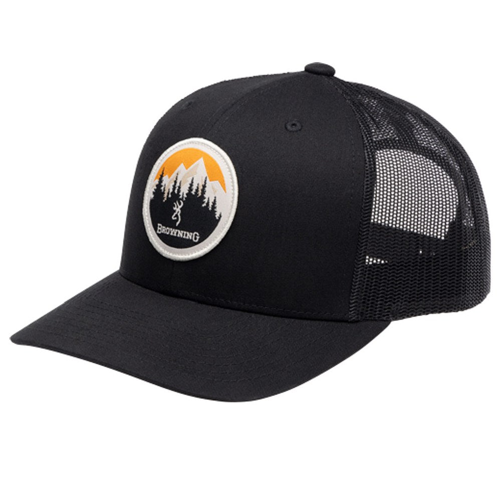Browning Mens Circle Mountain Patch Cap Black - 308071991