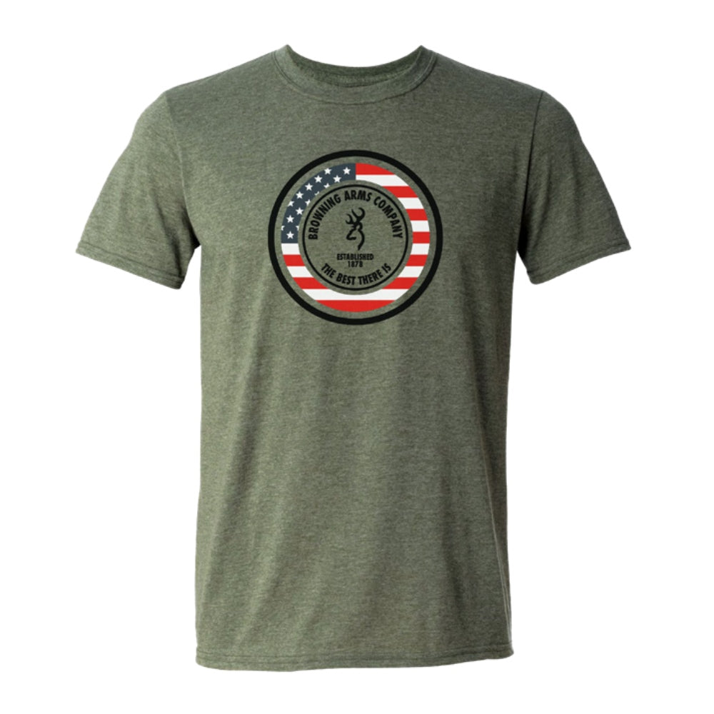 Browning Mens Patriotic Circle T-Shirt