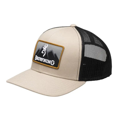 Browning Mens Ridge Mesh Snapback Cap Tan - 308683481