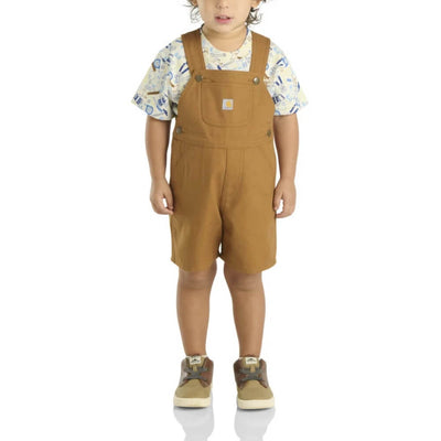 Carhartt Boys Bodysuit & Canvas Shortall Set