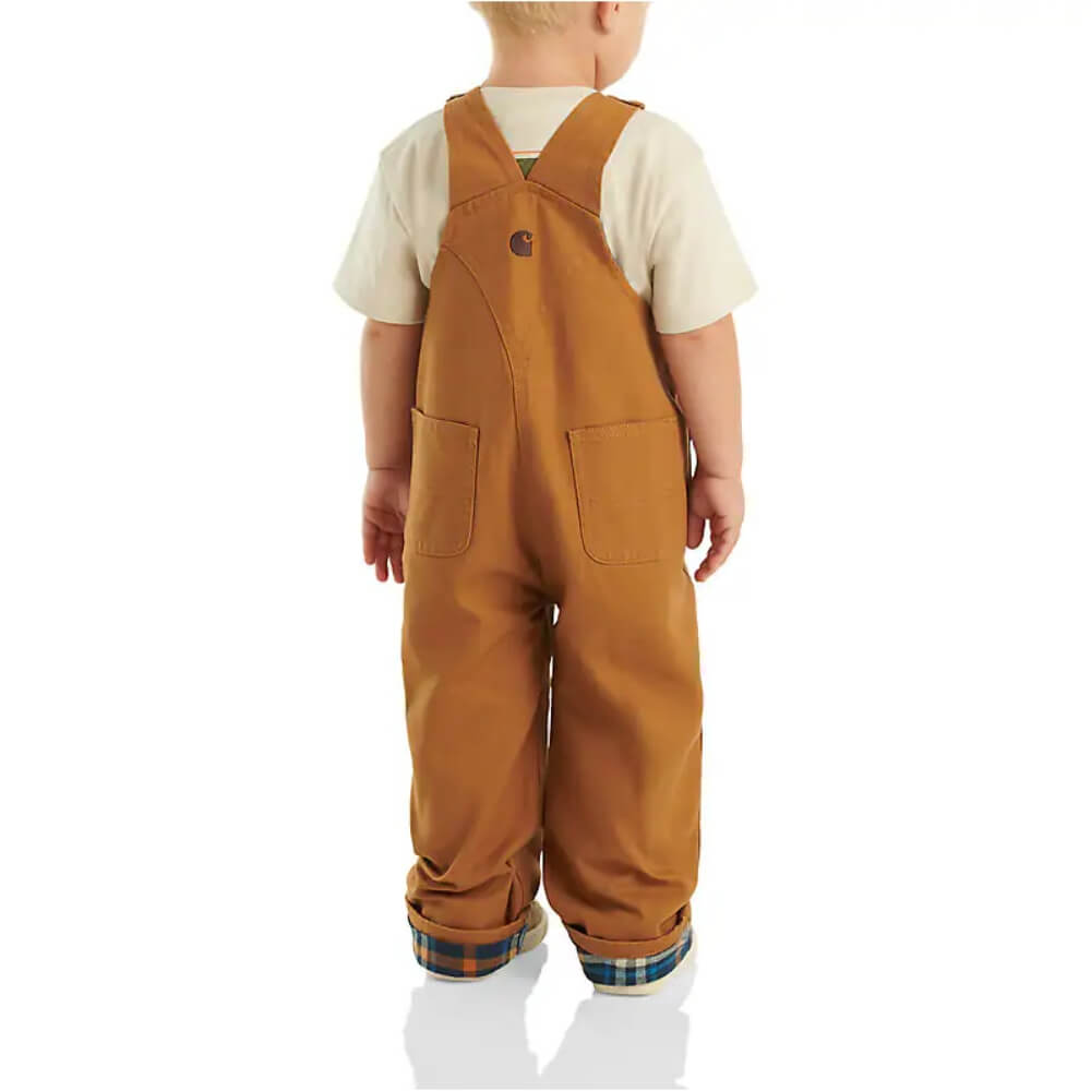 Carhartt Boys Brown Canvas Bib Overall - CM8645-D15