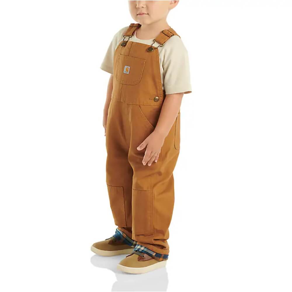 Carhartt Boys Canvas Bib Brown Overall (Sizes: 2T - 4T) - CM8645-D15