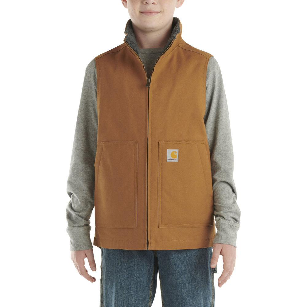 Carhartt Boys Canvas Lined Vest - CR8110-D15