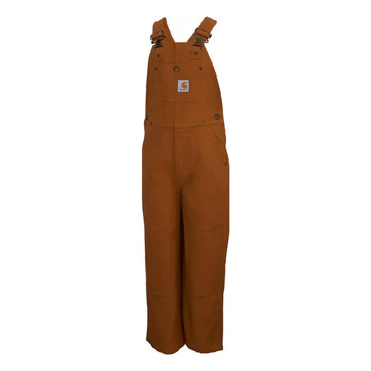 Carhartt Boys Duck Washed Bib Overall | Zip Through Hood
