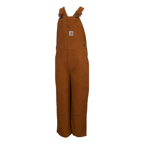 Carhartt Boys Duck Washed Bib Overall | Zip Through Hood
