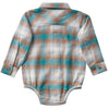 Carhartt Boys Flannel Onesie Hydro - CE8217-HV2