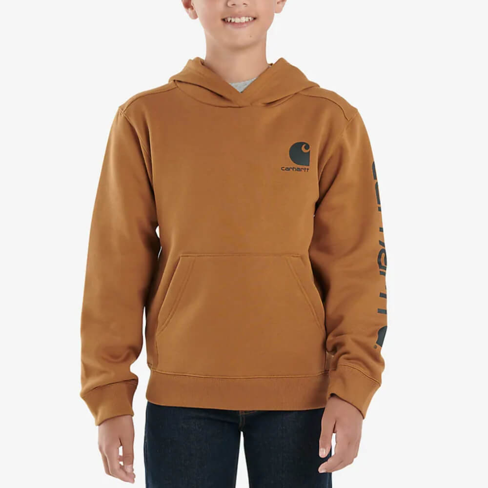 Carhartt Boys Graphic Logo Hoodie (Sizes 4-7 ) - CA6272-D15