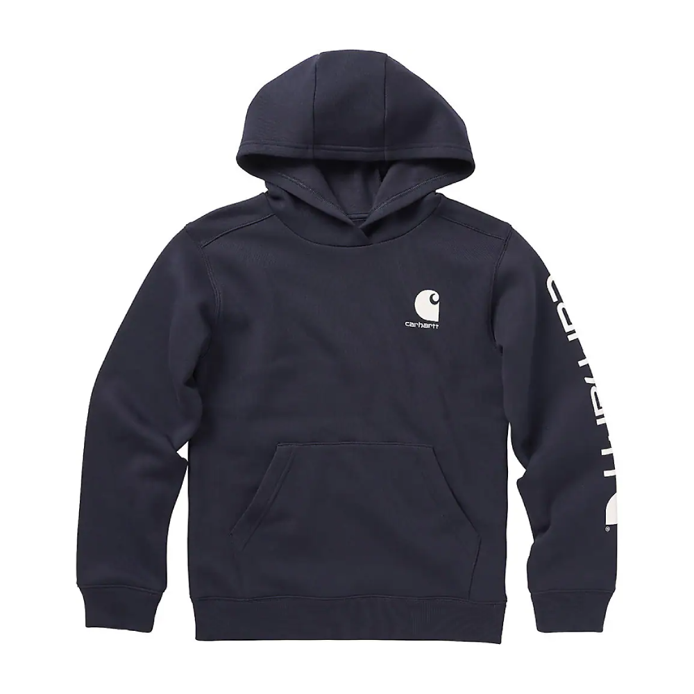 Carhartt Boys Graphic Logo Hoodie (Sizes S-XL) - CA6272-N89