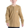 Carhartt Boys Henley Pocket T-Shirt Khaki - CA6769-CT06