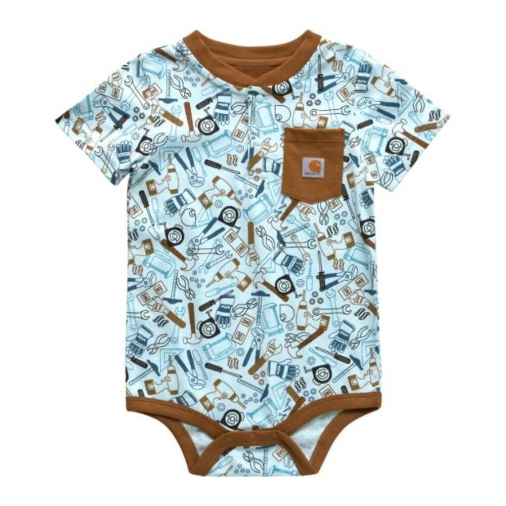 Carhartt Boys Henley Tools Bodysuit