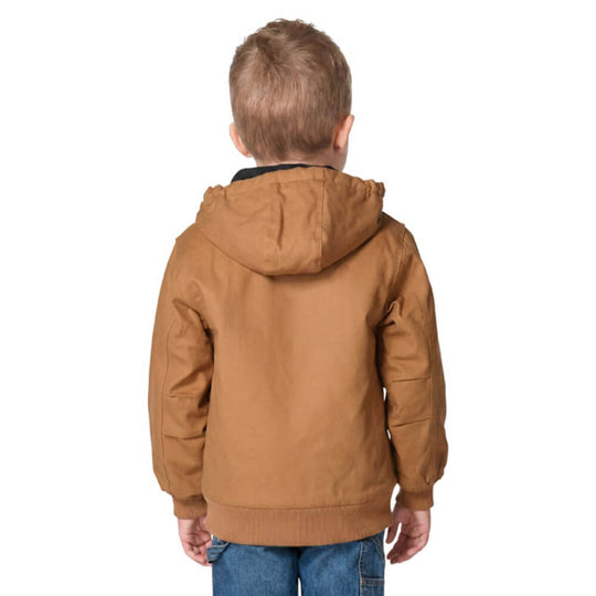 Carhartt キッズ ジャケット 4T ブラウン Carhartt Boys Insulated Hooded Active Jacket Brown 6M - 4T