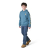 Carhartt Boys Long Sleeve Graphic Logo Hoodie Hydro - CA6908-HV2