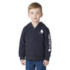 Carhartt Toddler Boys Long Sleeve Half-Zip Hooded Logo Sweatshirt Black - CA6873-K01
