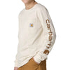 Carhartt Boys Long Sleeve Pocket Logo T-Shirt Turtledove (Sizes:2T-4T) - CA6884-CA35