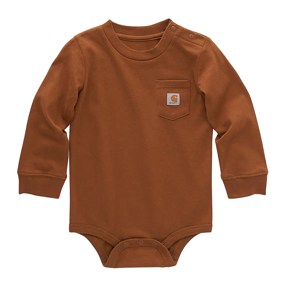 Carhartt Boys Long Sleeve Pocket Onesie 