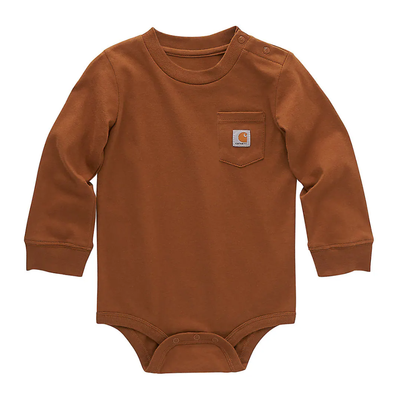 Carhartt Boys Long Sleeve Pocket Onesie - CA5002-D15