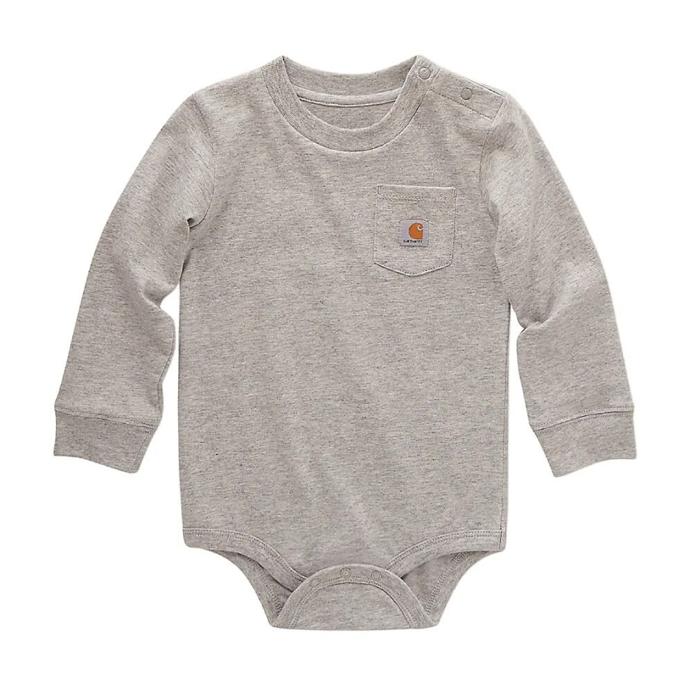 Carhartt Infant Boys Long Sleeve Pocket Onesie - CA5002-H01