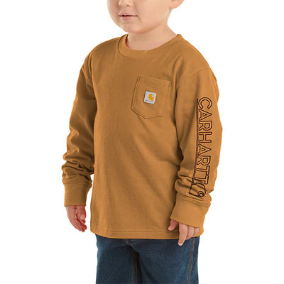 Carhartt Boys Long Sleeve Pocket T-Shirt