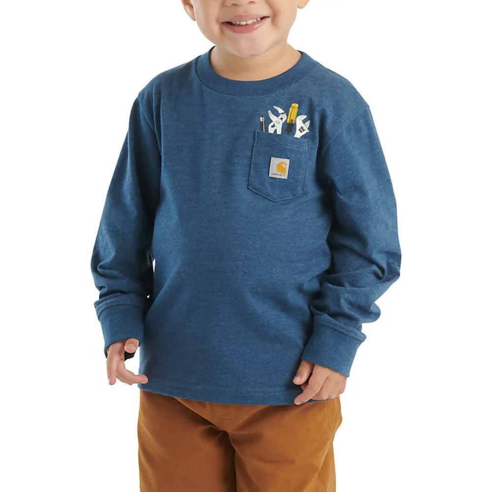 Carhartt Boys Long-Sleeve Tool Pocket T-Shirt