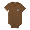 Carhartt Boys Pocket Brown Bodysuit