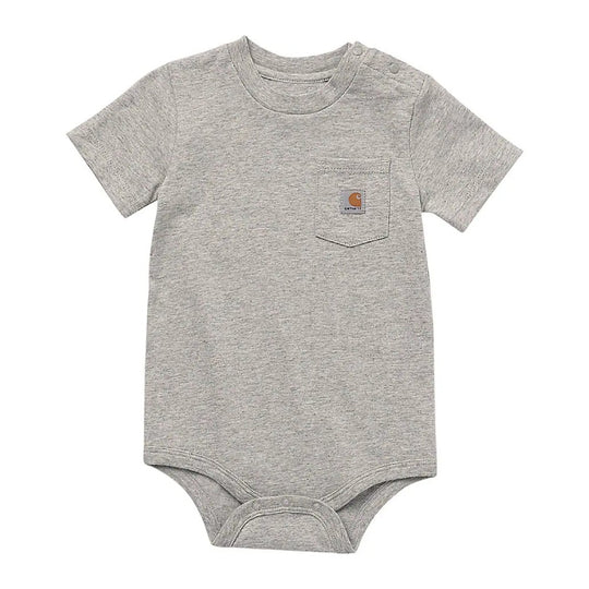 Carhartt Boys Pocket Bodysuit | Grey Color | Chest pocket