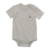 Carhartt Boys Pocket Grey Bodysuit - CA5004-H01
