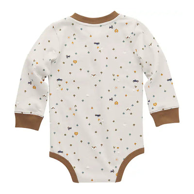 Carhartt Boys Printed Henley Bodysuit