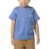 Carhartt Boys Short Sleeve Pocket T-Shirt Blue (Sizes: 4 - 7) - CA6788-HS2