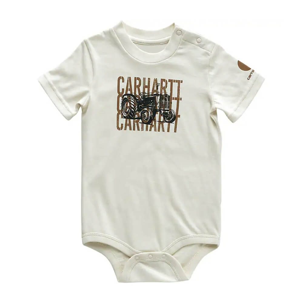 Carhartt Boys Short Sleeve Tractor Bodysuit