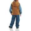 Carhartt Boys T-Shirt Sherpa Vest Denim Printed Set