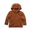 Carhartt Boys Toddler Long Sleeve Half Zip Hoodie - CA6273-D15