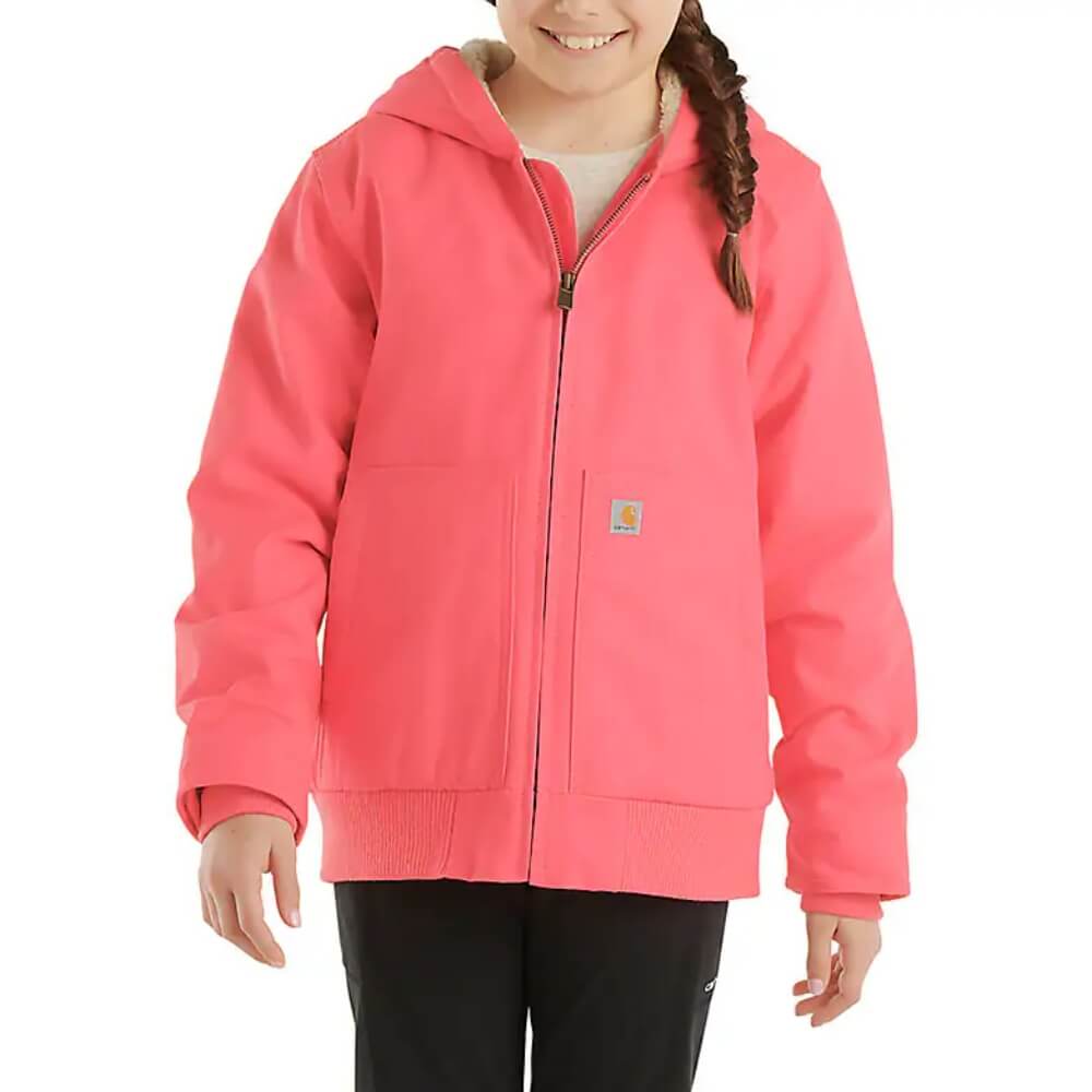 Carhartt Girls Active Flannel Pink Jacket