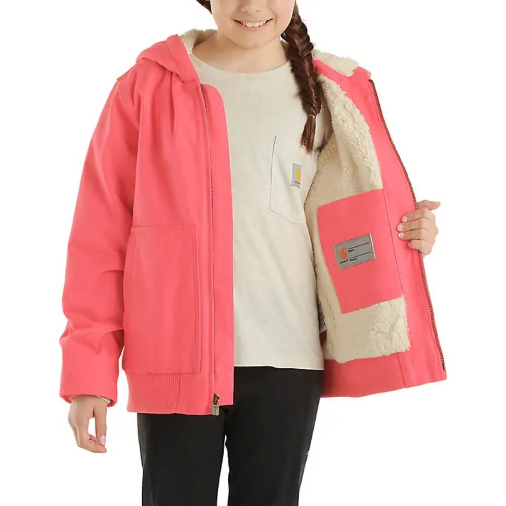 Carhartt Girls Active Flannel Pink Jacket - CP9564-P391