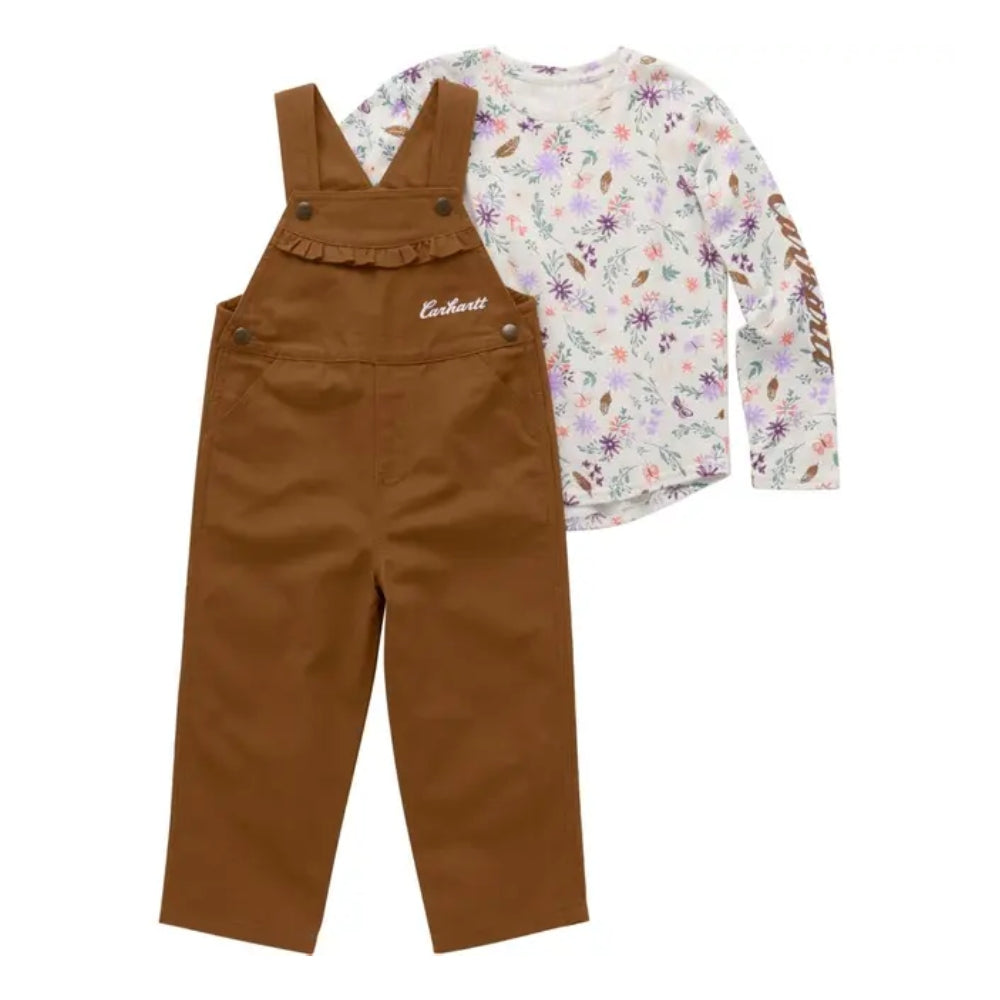 Carhartt Girls Brown Overall Set