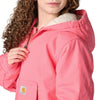 Carhartt Girls Canvas Insulated Hooded Active Jacket Limonade Pink - CP9589-P391