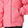 Carhartt Girls Canvas Insulated Hooded Active Jacket Limonade Pink - CP9589-P391
