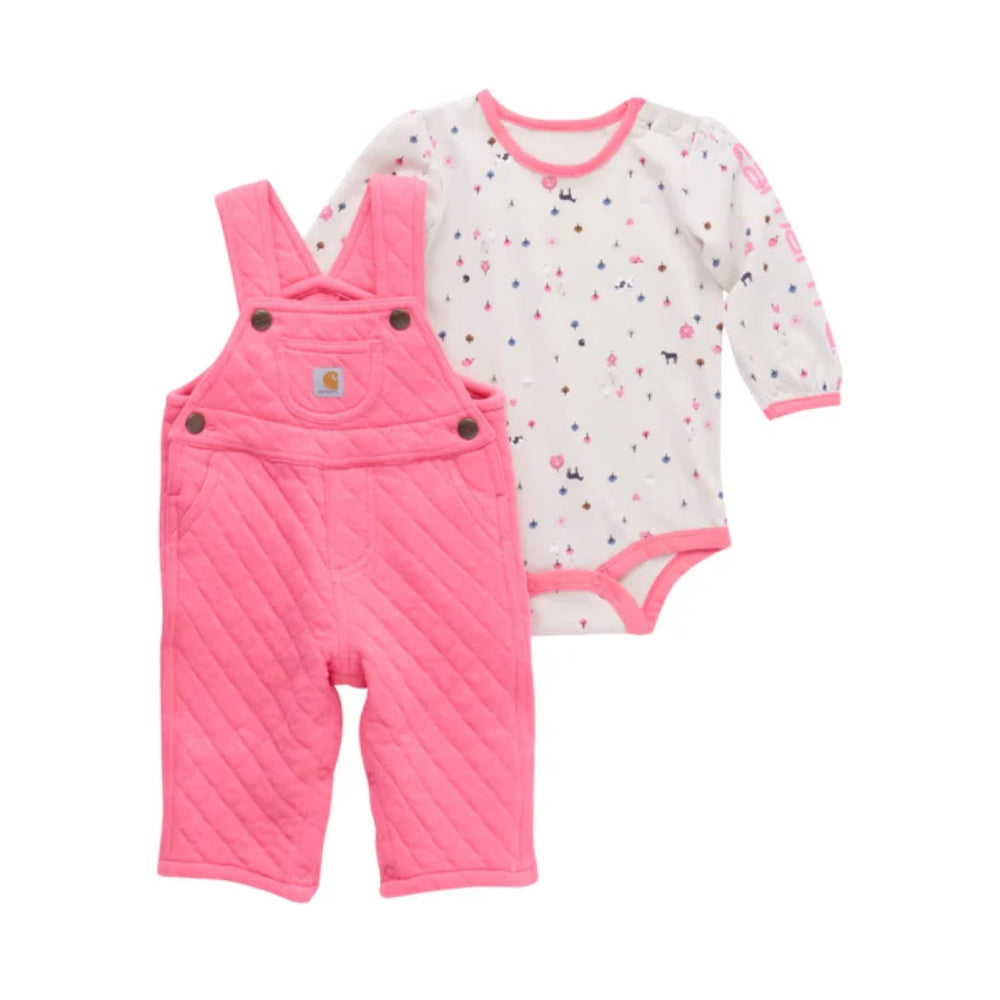 Carhartt Girls Infant Quilted Overall Set 