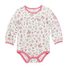 Carhartt Girls Long Sleeve Floral Bodysuit