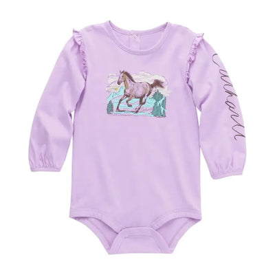 Carhartt Girls Long Sleeve "Horse" Bodysuit 